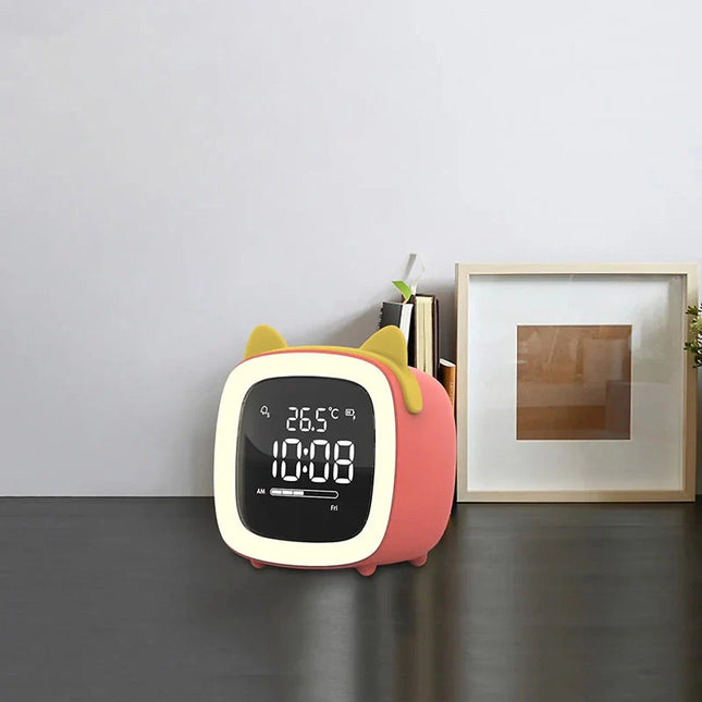 Leuke kattenwekker met nachtlampje functie