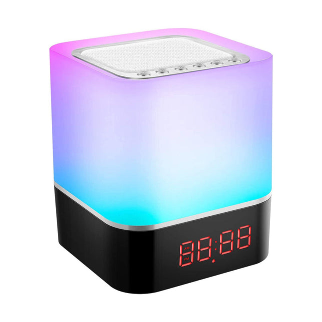 Wekker en nachtlamp met wisselende kleuren