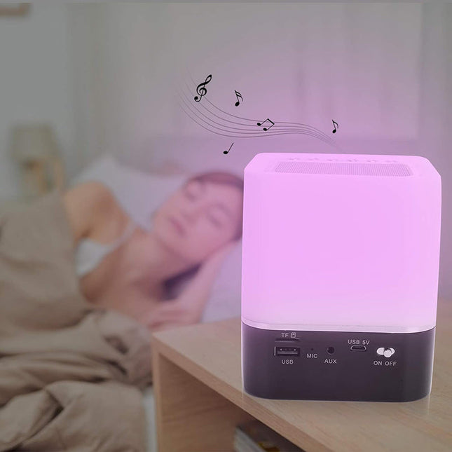 Wekker en nachtlamp met wisselende kleuren