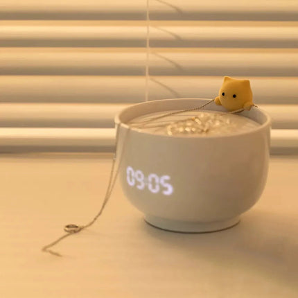 Moderne bedlamp met ingebouwde wekker