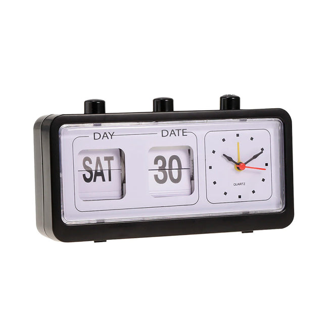 Retro flipklok wekker met datum