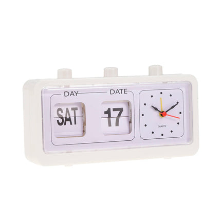 Retro flipklok wekker met datum
