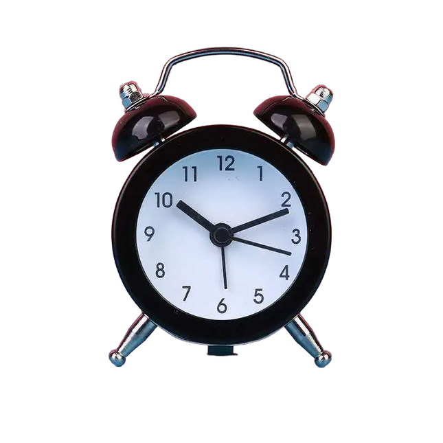 Kleine rode wekker met bellen