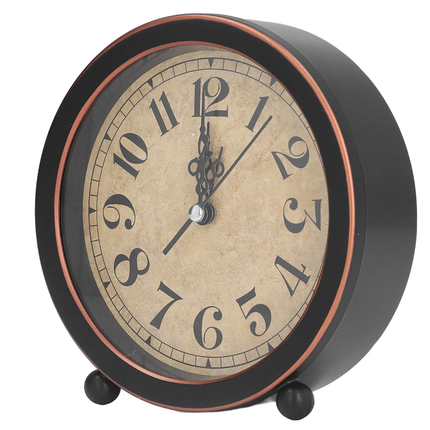 Ronde vintage wekker retro stijl
