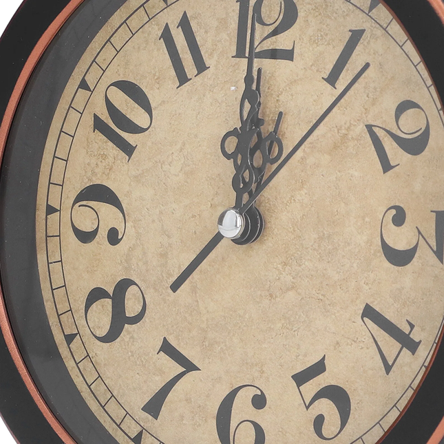 Ronde vintage wekker retro stijl